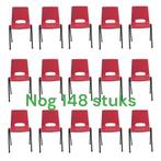 Stapelstoelen kantinestoelen stapelbare stoelen rood nieuw, Huis en Inrichting, Stoelen, Nieuw, Vijf, Zes of meer stoelen, Metaal