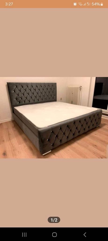Luxe Panel Line bed met matras te koop  Verkrijgbaar in alle, Huis en Inrichting, Slaapkamer | Beddengoed, Nieuw, Verzenden