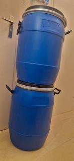 Praktisch Regenton/ bewaar Tonnen/ vooraad ton afsluitbaar, 150 liter of meer, Ophalen of Verzenden, Zo goed als nieuw