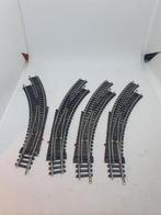 Minitrix 4956 en 4957 R1/R2 gebogen wissels pps, Hobby en Vrije tijd, Modeltreinen | N-Spoor, Gebruikt, Gelijkstroom, Trix, Rails