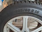 Michelin Alpine 5 Winterbanden met Velg - 205/60 R16, Auto-onderdelen, Banden en Velgen, Gebruikt, 16 inch, Banden en Velgen, Personenwagen