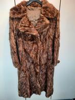 Lange nerts bontjas, Ophalen, Zo goed als nieuw, Maat 38/40 (M), Bruin