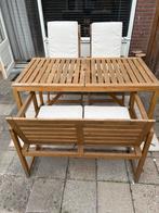 Ikea Tuinset - Tafel, Stoelen & Bank, Tuin en Terras, Tuinsets en Loungesets, Ophalen, 4 zitplaatsen, Gebruikt, Eettafel