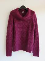 Fuchsia gebreide Esprit trui met grote col maat M met mohair, Kleding | Dames, Truien en Vesten, Maat 38/40 (M), Ophalen of Verzenden
