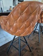 Colmore Luxe lederen barkrukken ; prijsverlaging !, Huis en Inrichting, Barkrukken, Ophalen, Draaibaar, 60 tot 90 cm, Zo goed als nieuw