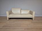 Leolux Trabacalo - 3 zits Bank - Crème - Leder - Design, Driepersoons, 75 tot 100 cm, Ophalen of Verzenden, Zo goed als nieuw
