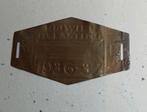 Rijwielbelasting plaatje 1936-37, Ophalen of Verzenden, Gebruikt, Sport