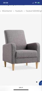 Grijze Fauteuil, Huis en Inrichting, Fauteuils, Ophalen, 75 tot 100 cm, Zo goed als nieuw, 50 tot 75 cm