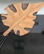Houten ornament 'blad' op voet, Huis en Inrichting, Woonaccessoires | Overige, Ophalen, Zo goed als nieuw