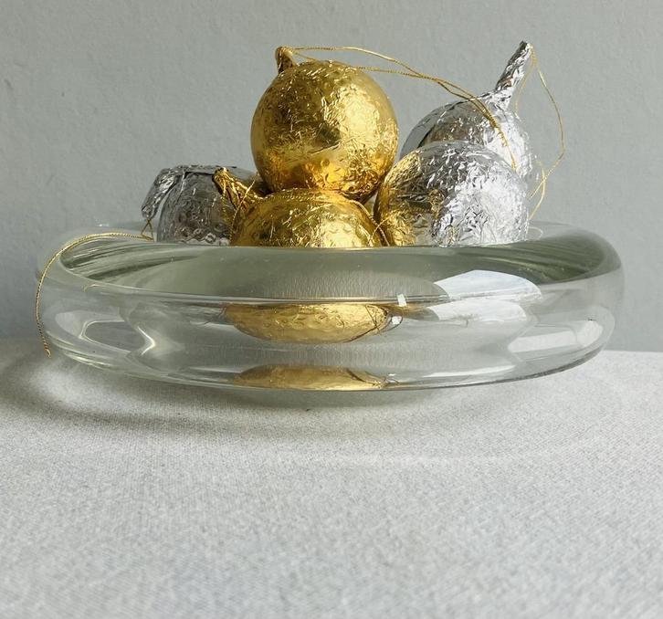 Alfredo Barbini Murano glas zwevende vintage schaal MCM, Antiek en Kunst, Antiek | Glas en Kristal, Ophalen of Verzenden