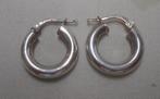 Zilveren vintage oorringen nr.1797, Hangers, Verzenden, Zo goed als nieuw, Zilver