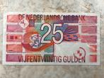 25 gulden 1989, Roodborstje., Postzegels en Munten, Bankbiljetten | Nederland, Verzenden, 25 gulden, Los biljet