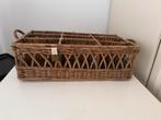 Riviera maison rattan mand met opbergvakken, Ophalen of Verzenden, Zo goed als nieuw, Rond, Overige materialen