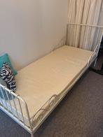 IKEA Meegroeibed + Matras - Logeerbed Kleinkinderen, Huis en Inrichting, Ophalen, 90 cm, Eenpersoons, Wit
