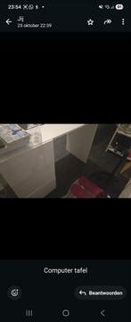 Computer Tafel Hoogglans Wit, Huis en Inrichting, Kasten | Computermeubels, Overige materialen, 70 tot 120 cm, Ophalen of Verzenden