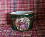 Limoges porseleinen bakje romantisch groen met goud, Ophalen of Verzenden