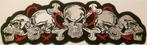 Skull stoffen opstrijk patch embleem #23, Motoren, Accessoires | Overige, Verzenden, Nieuw