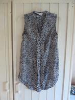 Chiffon Blouse topje vintage panter print H&M maat 36 S Zara, Nieuw, Blauw, H&M, Ophalen of Verzenden