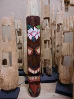 Totempaal 1M Bloemen - Hout