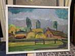 Schilderij Klaas Koopmans landschap Friesland, Antiek en Kunst, Kunst | Schilderijen | Klassiek, Ophalen