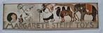 Oude Emaille / Metalen Reclame Plaat Steiff Speelgoed 48 cm., Ophalen of Verzenden