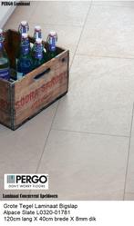24m2 Tegel laminaat Pergo Alpace slate = €190, Ophalen, Tegel laminaat vloer, Crème, Nieuw