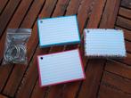 Flashcards 3 sets met ringen, Ophalen of Verzenden, Beta, Zo goed als nieuw