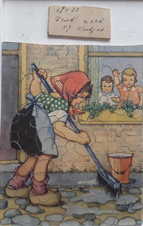 Erg oude losse kinderpuzzel. Compleet., Hobby en Vrije tijd, Denksport en Puzzels, Zo goed als nieuw, Legpuzzel, Minder dan 500 stukjes