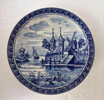 Delftsblauw Wandbord Westraven doorsnee 19 cm beschikbaar voor biedingen