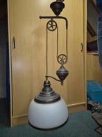 antieke messing hanglamp met katrol, Antiek en Kunst, Antiek | Lampen, Ophalen