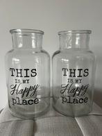 Vazen met tekst, Ophalen of Verzenden, Nieuw