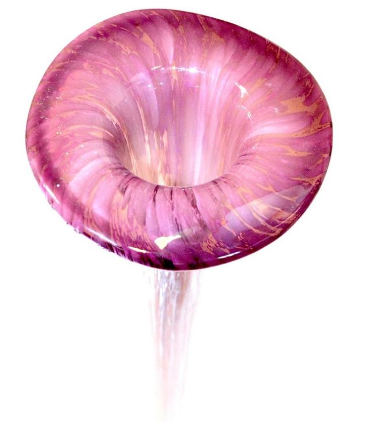 Hoge vaas mondgeblazen, Huis en Inrichting, Woonaccessoires | Vazen, Zo goed als nieuw, Overige kleuren, 75 cm of meer, Glas, Ophalen