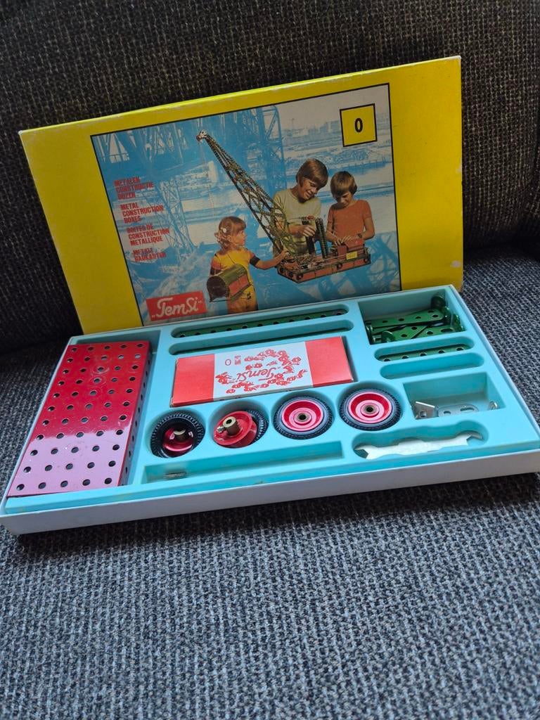 TemSi Meccano Cijfer 0 - Vintage Constructiespeelgoed, Verzamelen, Speelgoed, Gebruikt, Ophalen of Verzenden