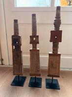 Oude Houten Ornamenten - Decoratie, Ophalen of Verzenden