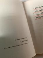 Boekje Calligrafie H. Schuyt - kalligrafie kalligraferen, Diversen, Schrijfwaren, Ophalen of Verzenden, Gebruikt