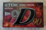 TDK D-90EB Cassettebandje Nieuw, Cd's en Dvd's, Cassettebandjes, Overige genres, 1 bandje, Ophalen of Verzenden, Nieuw in verpakking