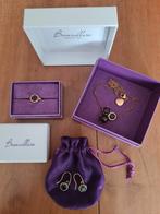 Bronzallure set sieraden ketting ring oorbellen, Ophalen of Verzenden, Zo goed als nieuw, Zilver, Overige materialen