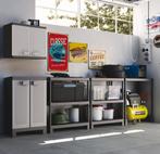 keter muurkast voor garage of schuur Logico grijs/zwart, 50 tot 100 cm, Nieuw, Met deur(en), Minder dan 100 cm