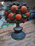 Vintage gietijzeren deurstopper  - Sinaasappelboom, Ophalen