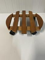 Houten verrijdbare plateau voor bloempot bloembak nieuw, Tuin en Terras, Ophalen, Nieuw, Rond, Hout