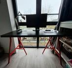 IKEA Bureau Zwart/Rood, Huis en Inrichting, Bureaus, Ophalen, Gebruikt, Bureau