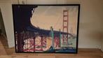 Canvas Golden gate bridge, Ophalen, Oorspronkelijke maker, 125 cm of meer, 75 cm of meer