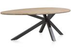 Nieuwe Tafel Ovaal/Elips/Ei vorm, Eiken, Colombo Xooon, Ophalen, Eikenhout, 100 tot 150 cm, Vijf personen of meer
