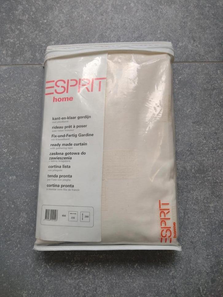 Esprit gordijn, Huis en Inrichting, Stoffering | Gordijnen en Lamellen, Zo goed als nieuw, 200 cm of meer, 200 cm of meer, Crème