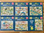 6 x puzzel  500 stukjes Jan van Haasteren, Ophalen of Verzenden, Zo goed als nieuw