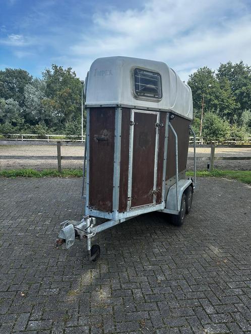 1,5 paardentrailer, extra hoge opbouw, merk Impex, Dieren en Toebehoren, Paarden en Pony's | Trailers en Aanhangwagens, Gebruikt