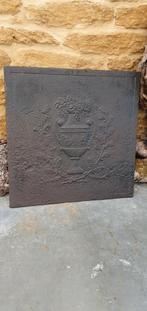 zeer oude verweerde franse haardplaat 44cm, Antiek en Kunst, Ophalen