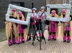 Carnaval loopgroep lange pruik-fotograaf-camera, Gebruikt, Ophalen