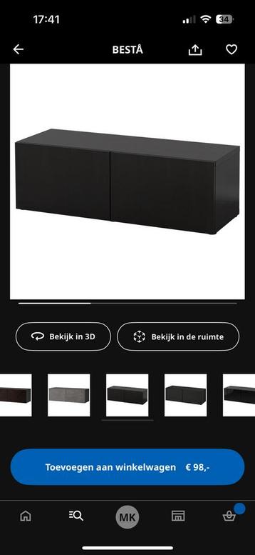 IKEA Besta zwarte tv-meubel kasten – 2 stuks voor €80,- - afbeelding 7