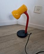 Bureaulamp lamp vintage retro memphis milano style geel, Huis en Inrichting, Lampen | Tafellampen, Ophalen of Verzenden, Zo goed als nieuw